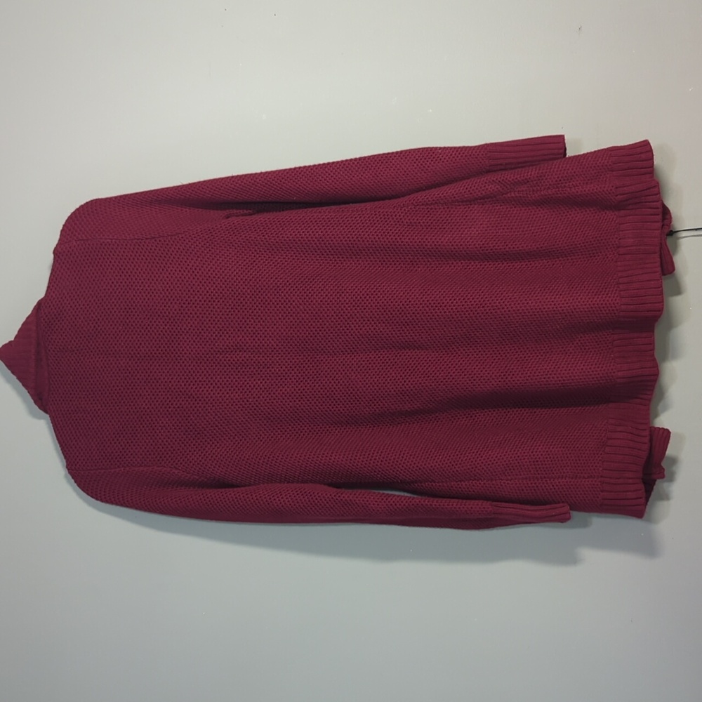 Duluth Trading Co Long Cardigan Medium Burgandy - Picture 3 of 13